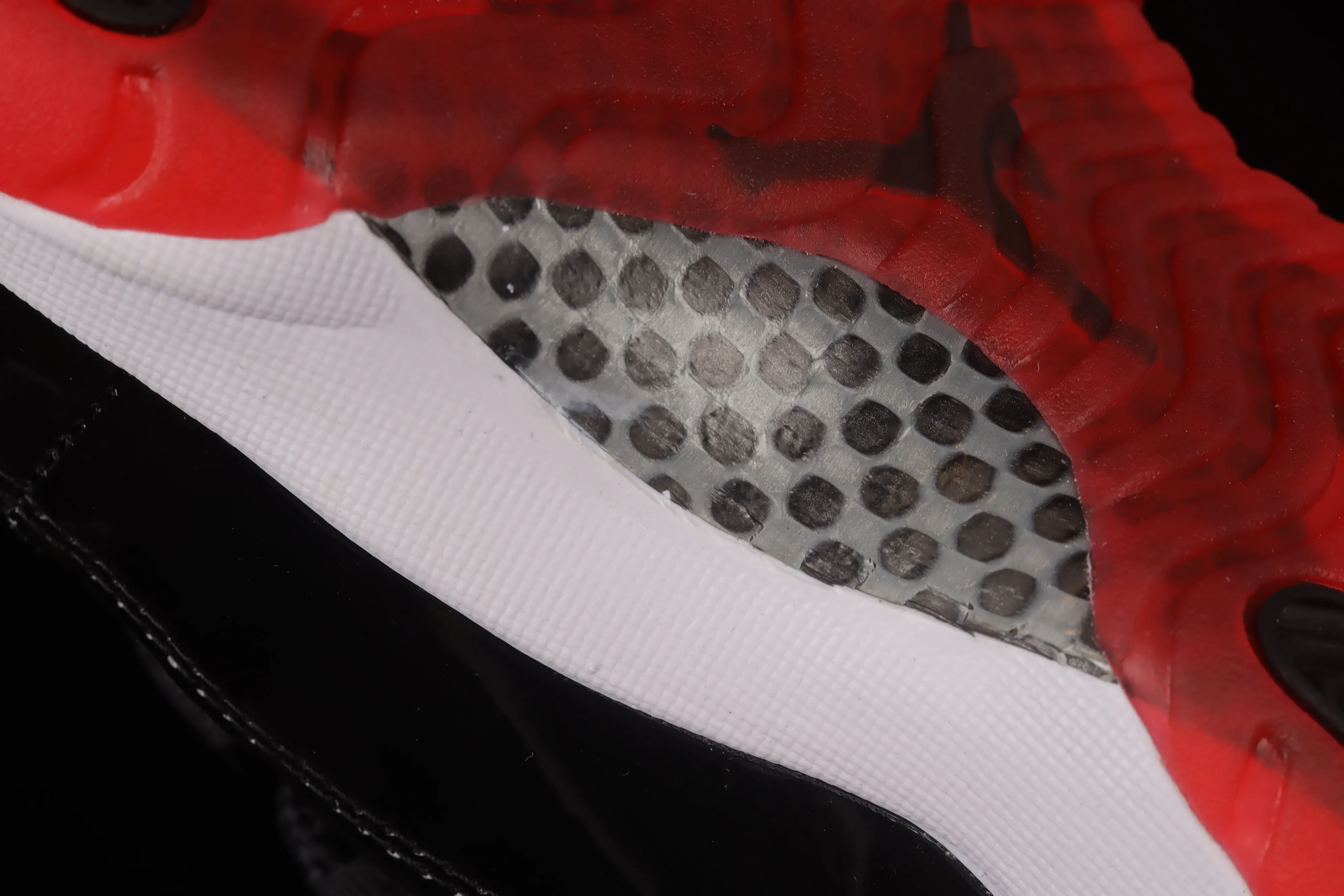 All categories Air Jordan Jordan series basketball shoes Air Jordan 11 #ZG version Air Jordan 11 Low Bred AJ11 Joe 11 patent leather black and red low-top basketball shoes 528896-012